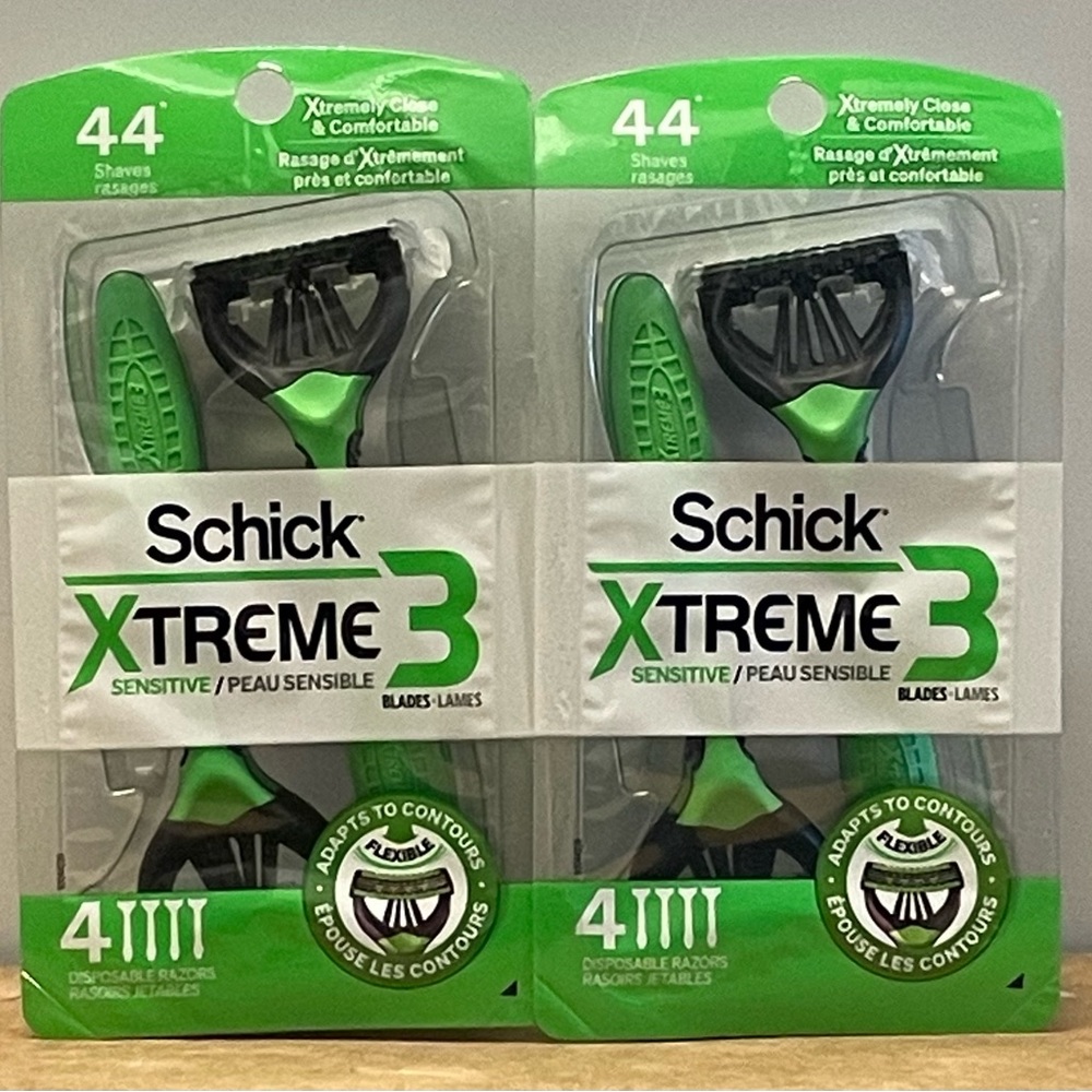 Schick Xtreme 3 Sensitive Razors - 4ct (Pack of 2)